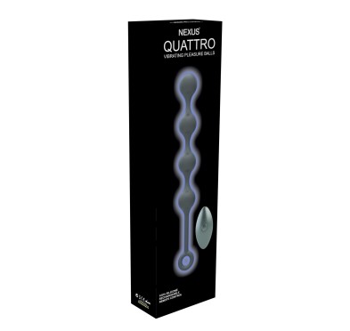 Nexus - Quattro Remote Control Vibrating Pleasure Beads Black